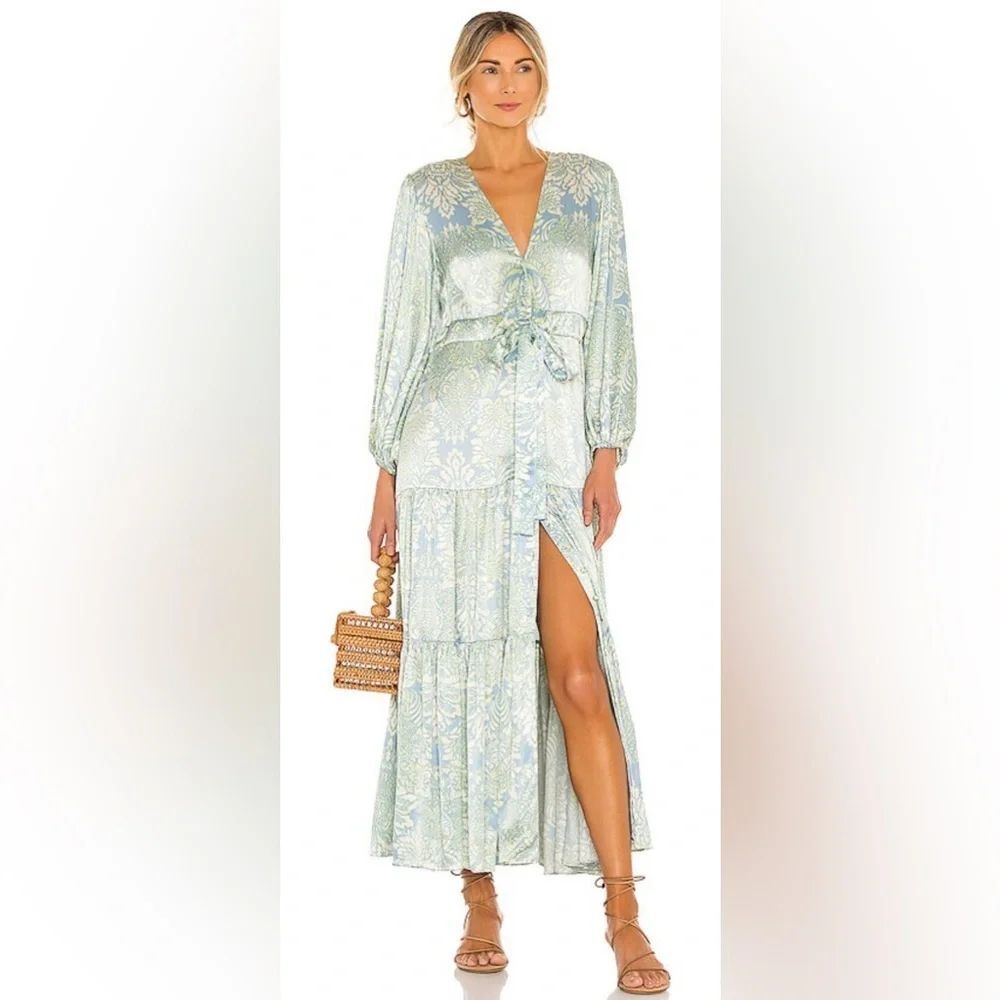 NWT Alexis fortunia Elegant Floral Maxi Dress size L